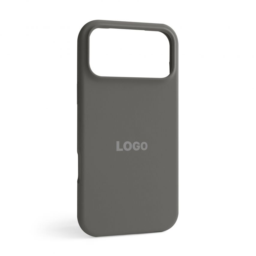 Чехол Full Silicone Case для Apple iPhone 17 Pro Max titanium grey (74)