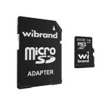 Карта пам'яті Wibrand MicroSDHC 64GB UHS-I Class 10 + SD-адаптер