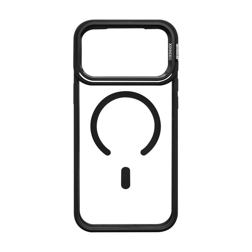 Чехол с функцией MagSafe для Apple iPhone 17 Pro Max с подставкой и защитой для камер black (03)
