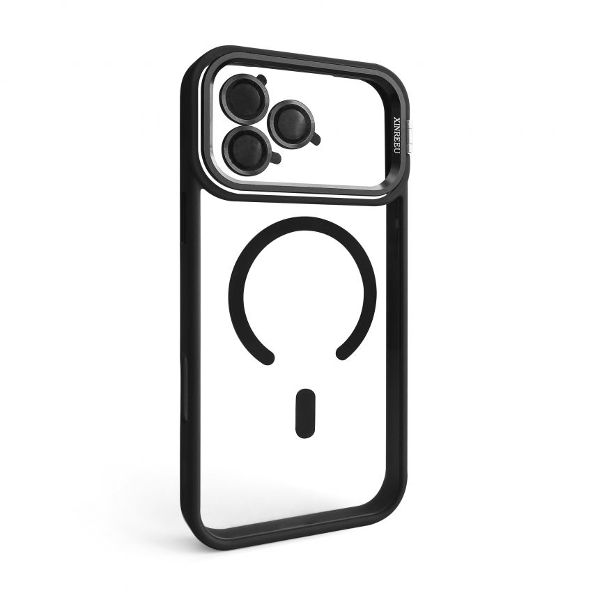 Чехол с функцией MagSafe для Apple iPhone 17 Pro Max с подставкой и защитой для камер black (03)