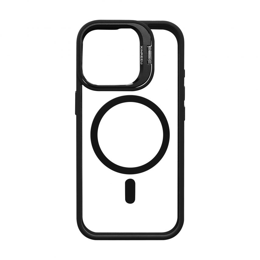 Чехол с функцией MagSafe для Apple iPhone 17 с подставкой и защитой для камер black (03)