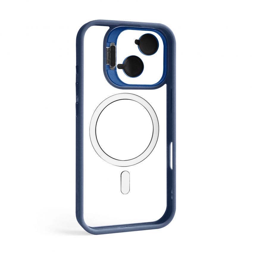 Чохол з функцією MagSafe для Apple iPhone 17 з підставкою та захистом для камер dark blue (04)
