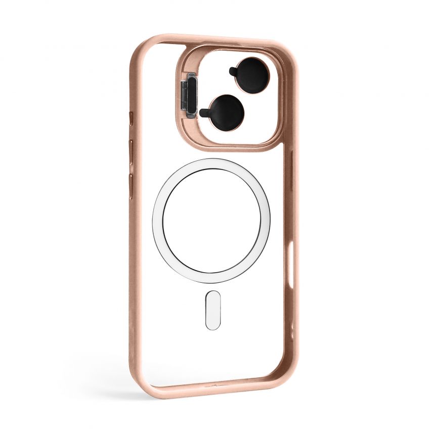 Чохол з функцією MagSafe для Apple iPhone 17 з підставкою та захистом для камер pink (10)