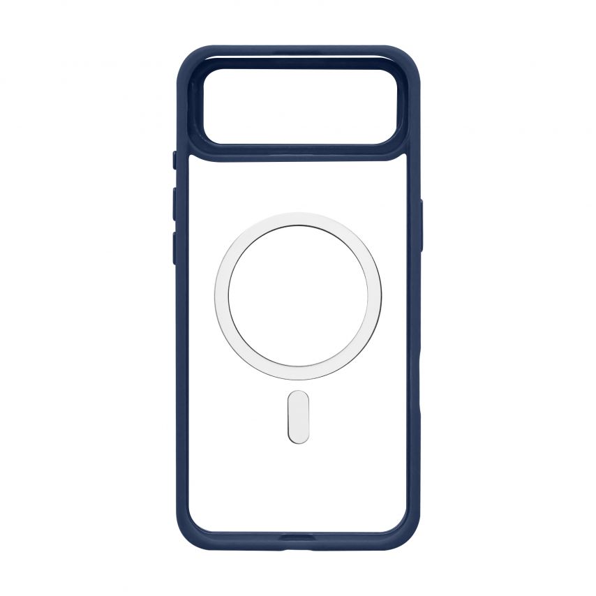 Чехол с функцией MagSafe для Apple iPhone 17 Air с подставкой и защитой для камер dark blue (04)