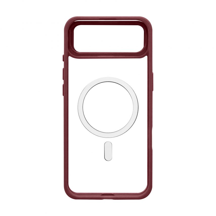 Чохол з функцією MagSafe для Apple iPhone 17 Air з підставкою та захистом для камер bordo (05)