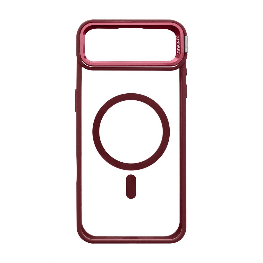 Чохол з функцією MagSafe для Apple iPhone 17 Air з підставкою та захистом для камер bordo (05)
