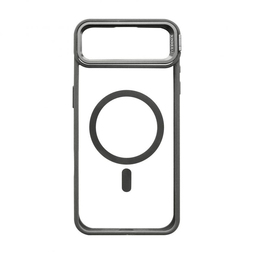 Чохол з функцією MagSafe для Apple iPhone 17 Air з підставкою та захистом для камер light grey (06)