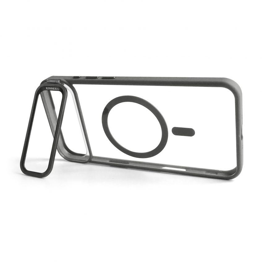 Чохол з функцією MagSafe для Apple iPhone 17 Air з підставкою та захистом для камер light grey (06)