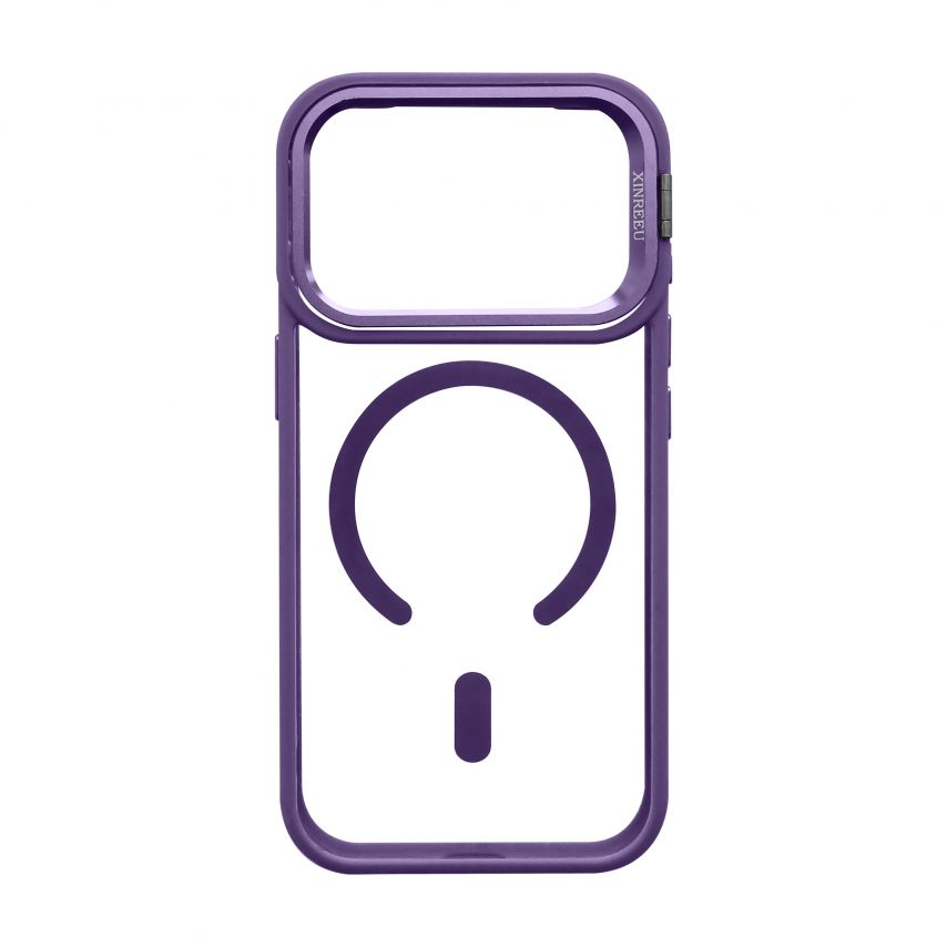 Чохол з функцією MagSafe для Apple iPhone 17 Pro з підставкою та захистом для камер violet (02)