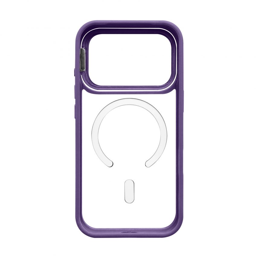Чохол з функцією MagSafe для Apple iPhone 17 Pro з підставкою та захистом для камер violet (02)