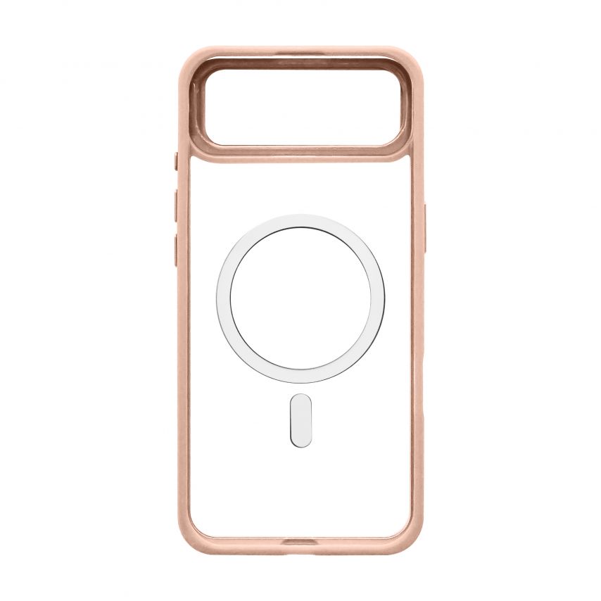 Чехол с функцией MagSafe для Apple iPhone 17 Air с подставкой и защитой для камер pink (10)