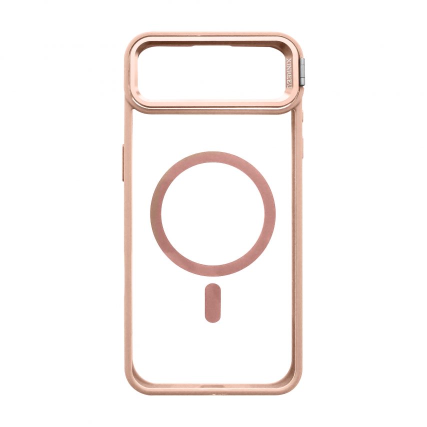 Чехол с функцией MagSafe для Apple iPhone 17 Air с подставкой и защитой для камер pink (10)