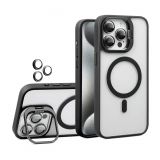 Чохол з функцією MagSafe для Apple iPhone 17 Pro з підставкою та захистом для камер black (03)