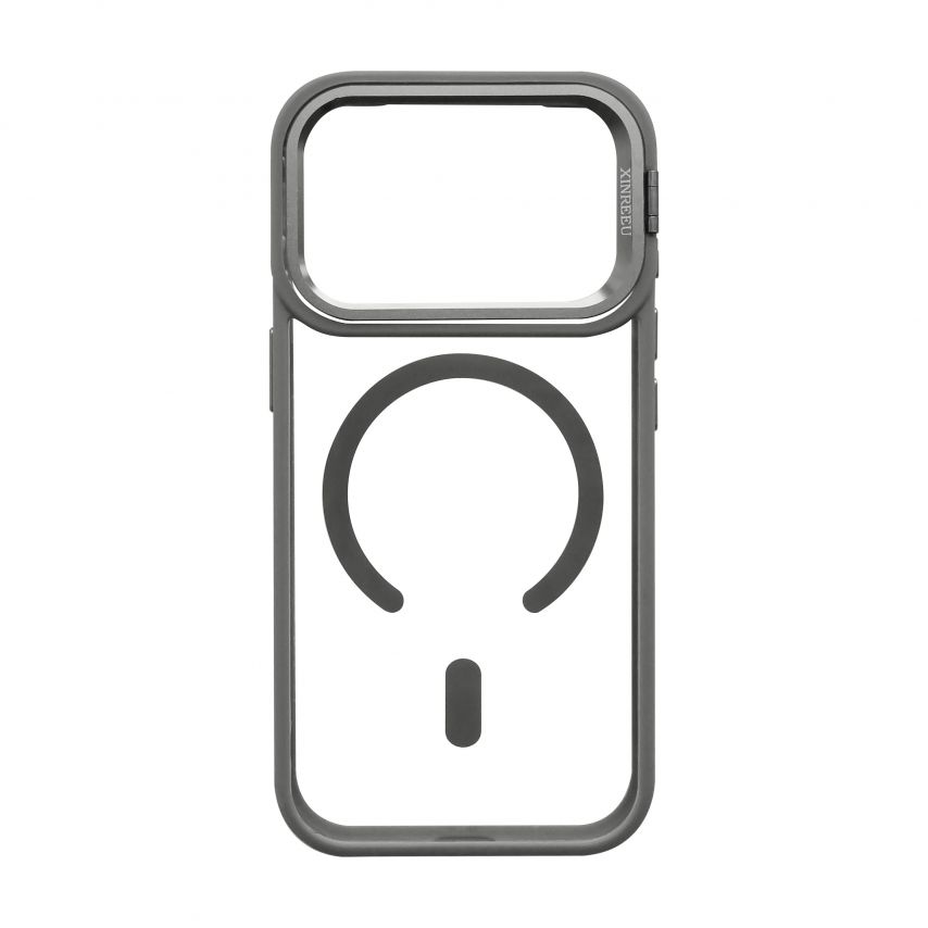 Чохол з функцією MagSafe для Apple iPhone 17 Pro з підставкою та захистом для камер light grey (06)