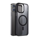 Чехол с функцией MagSafe для Apple iPhone 17 Air с металлическими кнопками black матовый