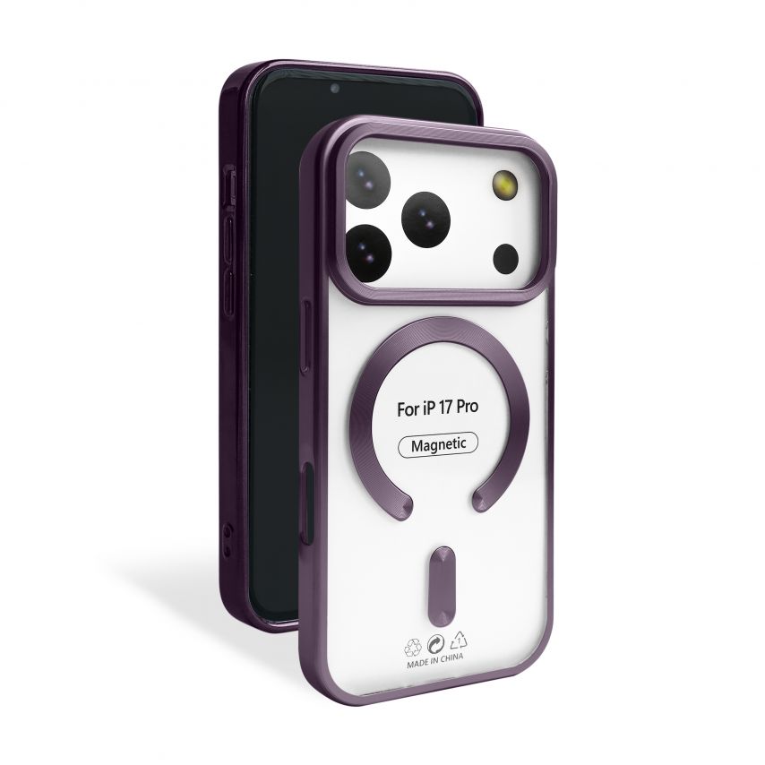 Чохол із функцією MagSafe для Apple iPhone 17 Pro violet (02) матовий
