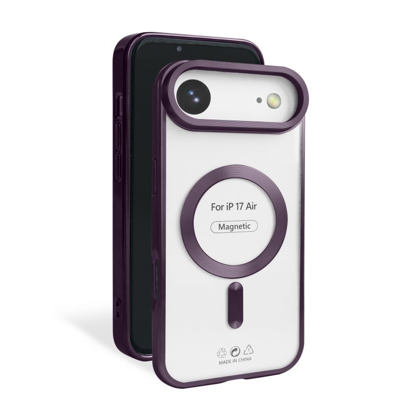 Чехол с функцией MagSafe для Apple iPhone 17 Air violet (02) матовый