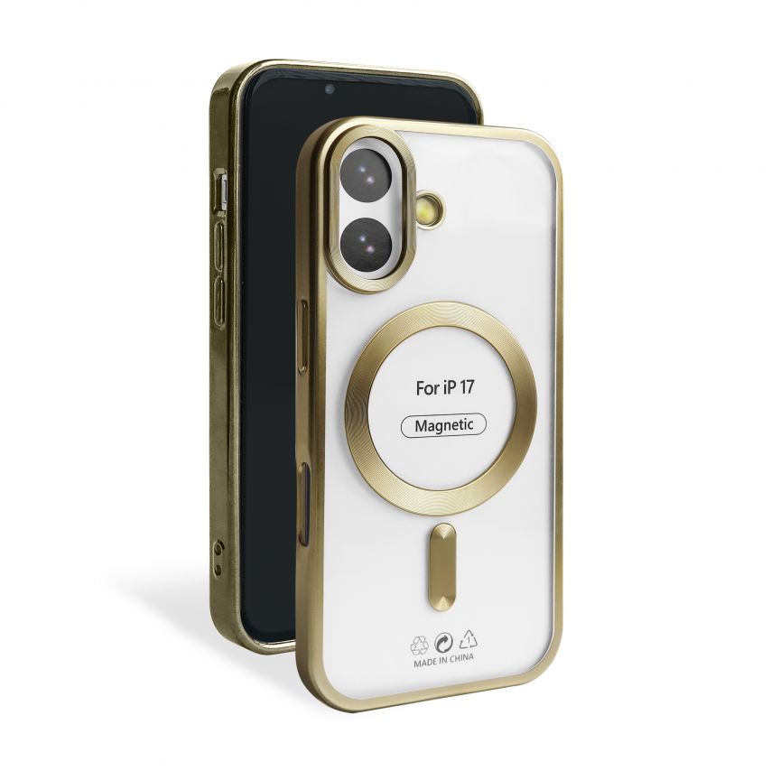 Чохол із функцією MagSafe для Apple iPhone 17 gold (03) матовий
