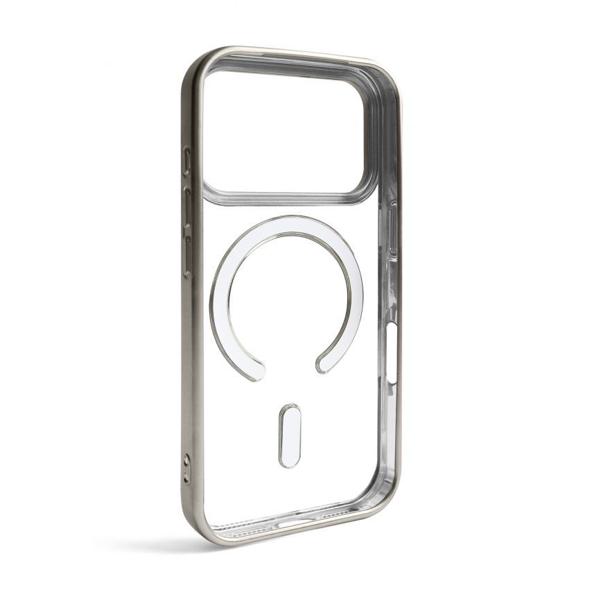 Чехол с функцией MagSafe для Apple iPhone 17 Pro grey (12) матовый