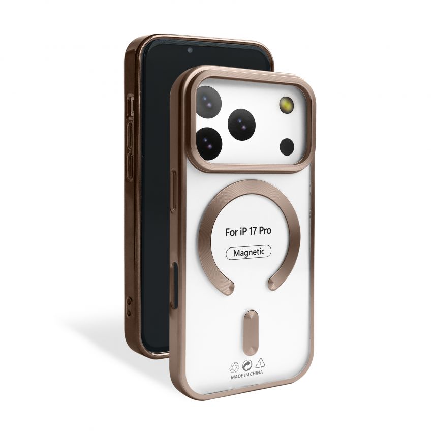 Чохол із функцією MagSafe для Apple iPhone 17 Pro brown (13) матовий