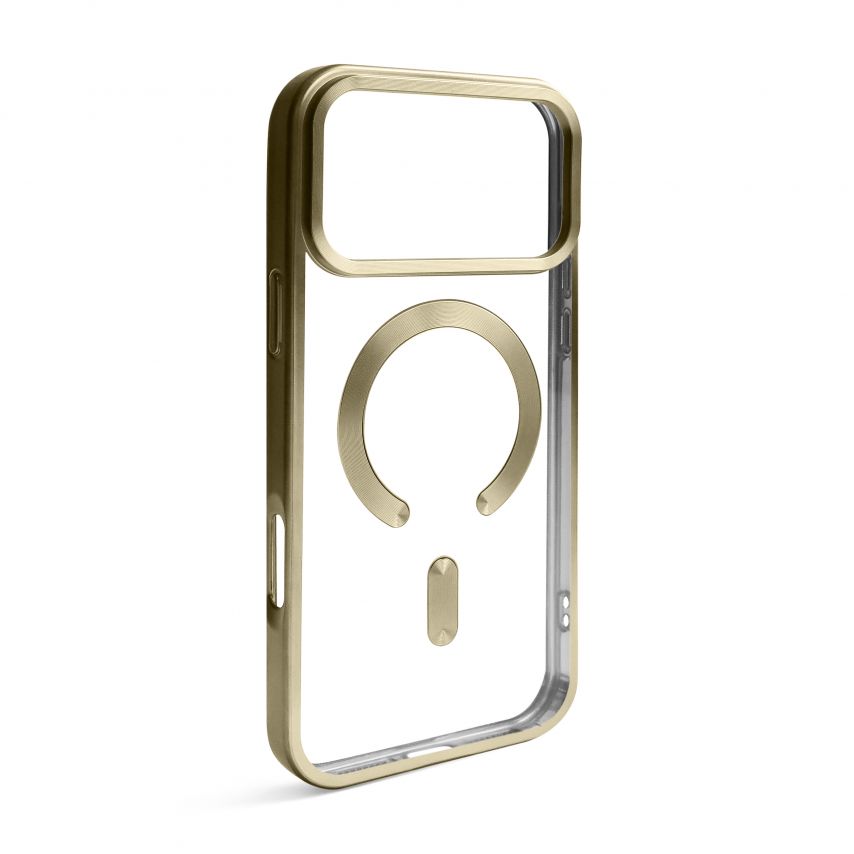 Чехол с функцией MagSafe для Apple iPhone 17 Pro Max gold (03) матовый