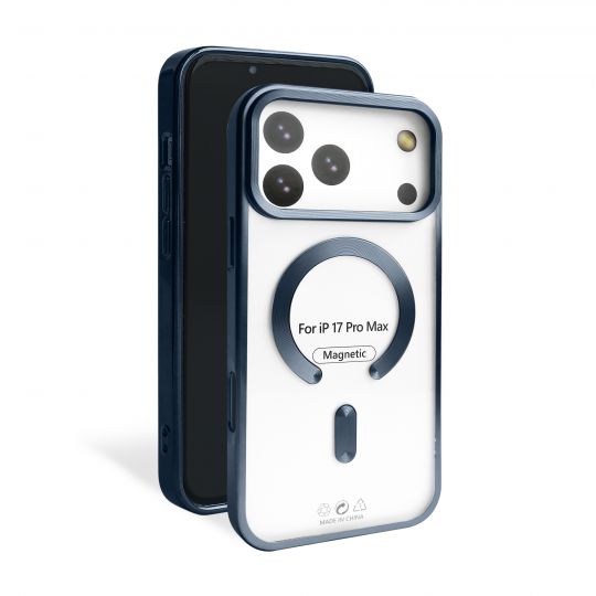 Чехол с функцией MagSafe для Apple iPhone 17 Pro Max dark blue (07) матовый - купить за 221.50 грн в Киеве, Украине