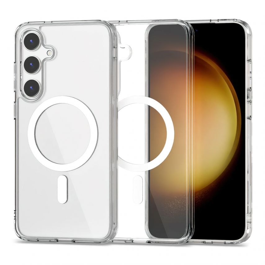 Чохол Original з функцією MagSafe для Samsung Galaxy S25 FE/S731 (2025) прозорий без індикатора встановлення