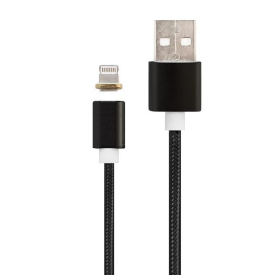 Кабель USB DM-M15 Lightning Magnetic black - купить за 186.06 грн в Киеве, Украине