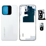 Корпус для Xiaomi Росо M5S зі склом камери white High Quality
