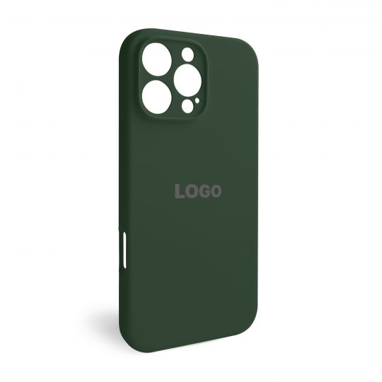 Чохол Full Silicone Case для Apple iPhone 16 Pro Max atrovirens (54) закрита камера - купити за 225.50 грн у Києві, Україні