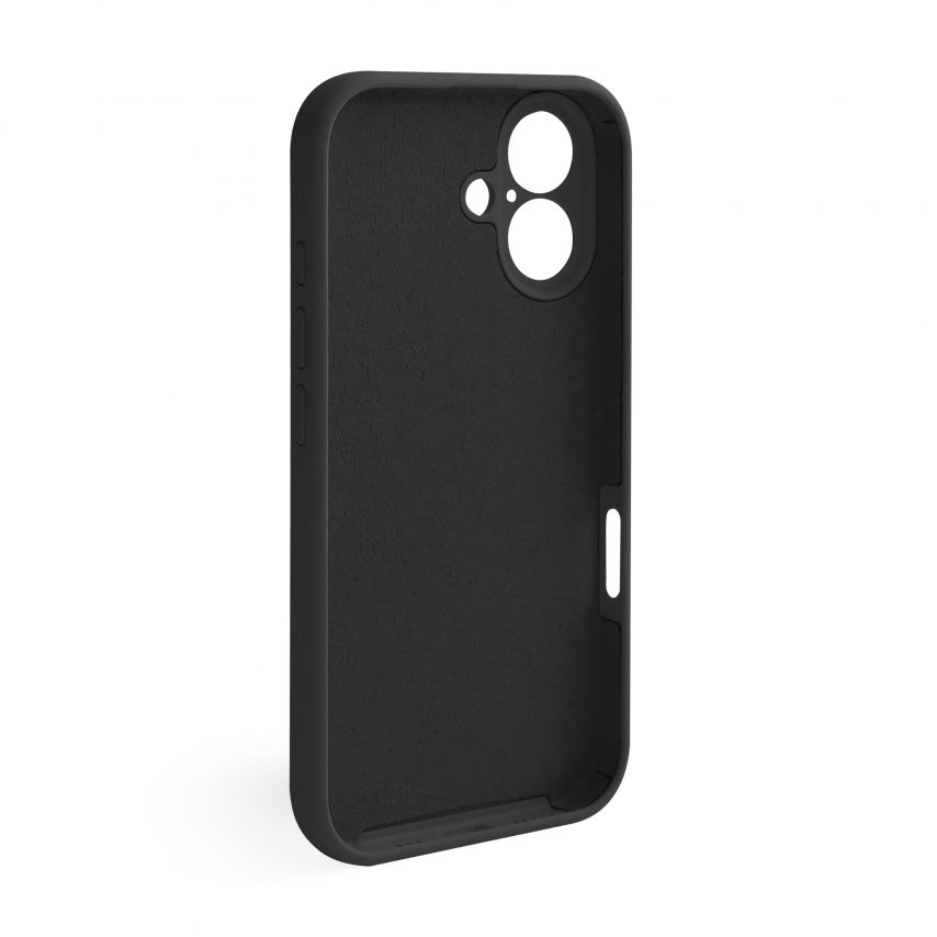 Чехол Full Silicone Case для Apple iPhone 16 black (18) закрытая камера
