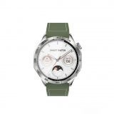Смарт-часы (Smart Watch) XO Watch4 Amoled silver (ремешок green)