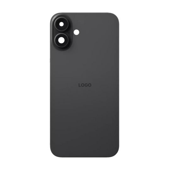 Задняя крышка для Apple iPhone 16 Plus с рамкой и стеклом камеры Black Titanium Original Quality - купить за 589.19 грн в Киеве, Украине