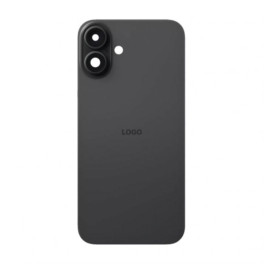 Задня кришка для Apple iPhone 16 Plus з рамкою і склом камери Black Titanium Original Quality