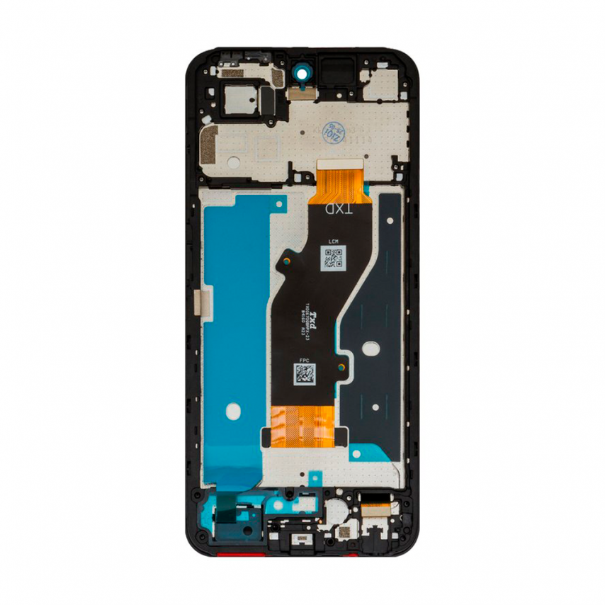 Дисплей (LCD) для Tecno Spark Go 1 KL4 з тачскріном та рамкою black (IPS) High Quality
