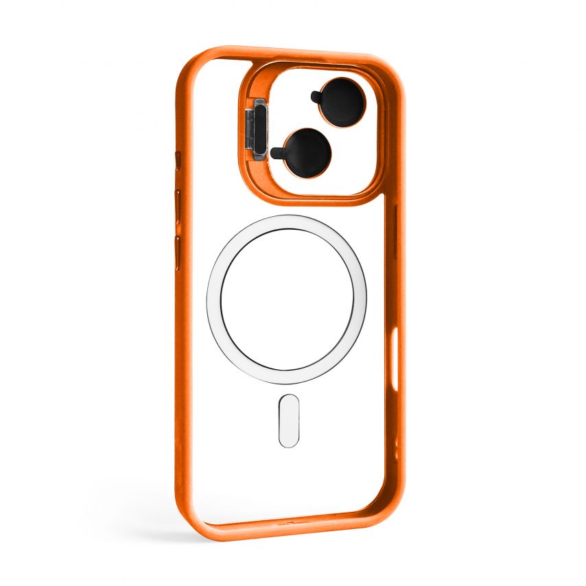 Чехол с функцией MagSafe для Apple iPhone 17 с подставкой и защитой для камер orange (07)