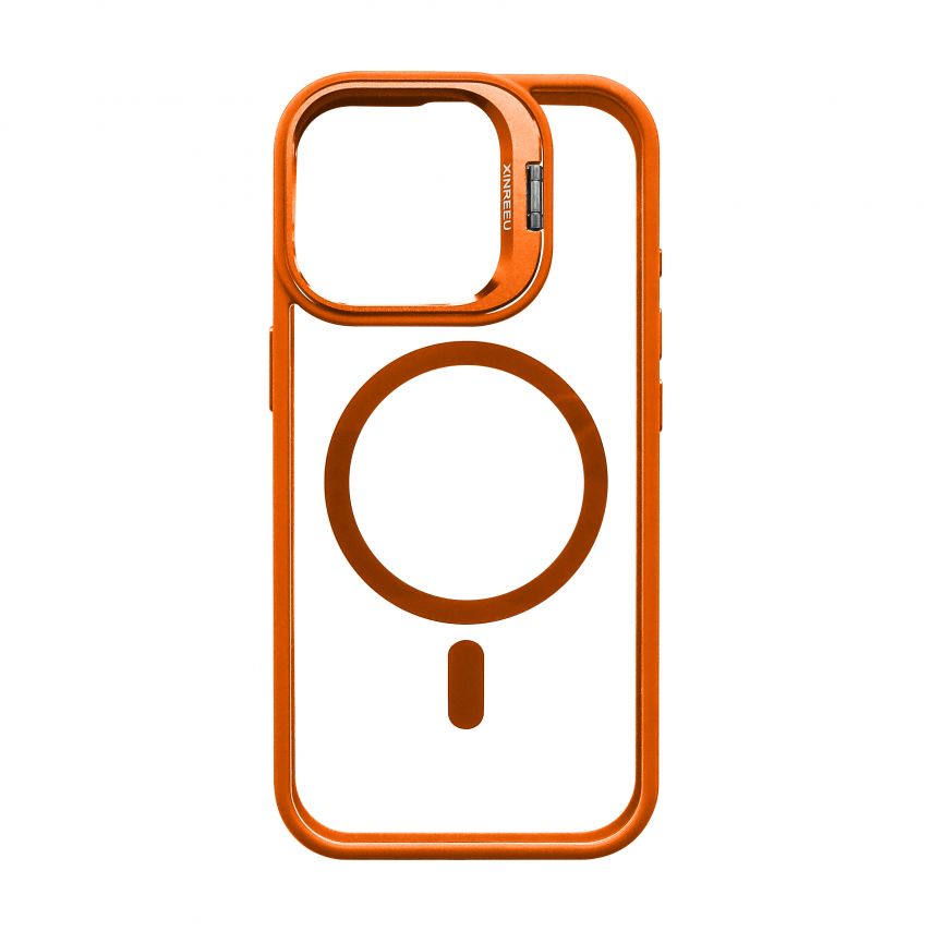 Чехол с функцией MagSafe для Apple iPhone 17 с подставкой и защитой для камер orange (07)