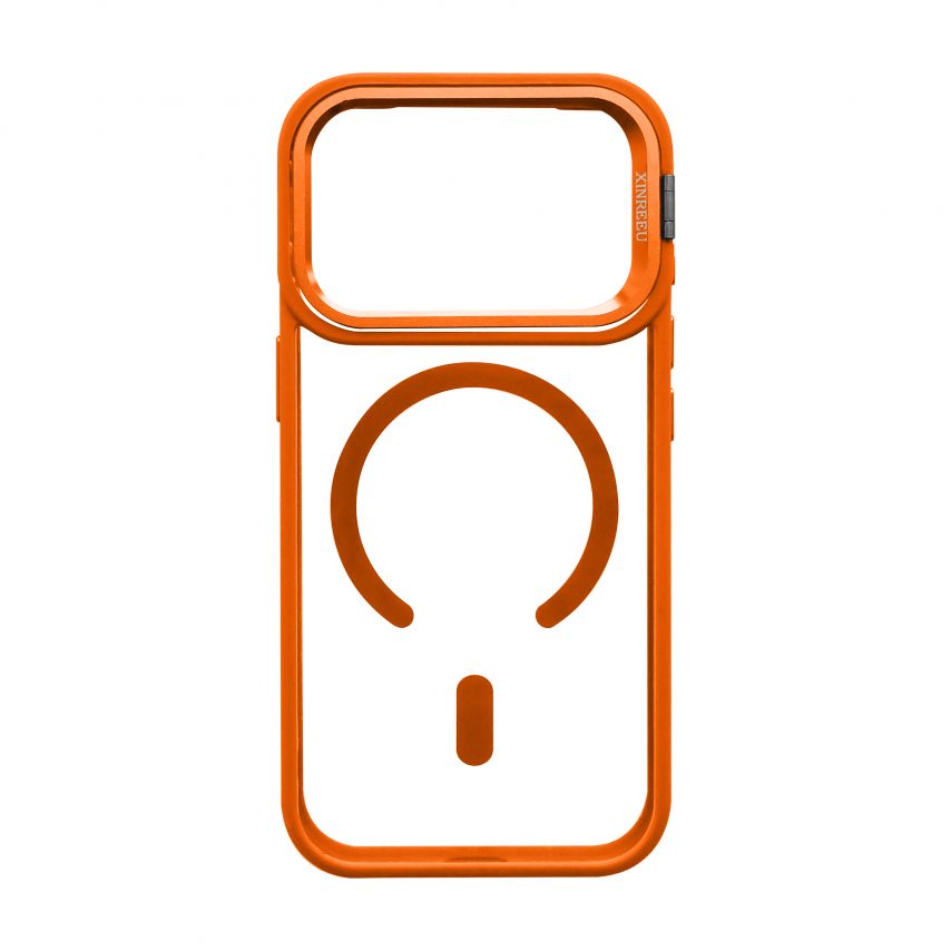 Чохол з функцією MagSafe для Apple iPhone 17 Pro з підставкою та захистом для камер orange (07)