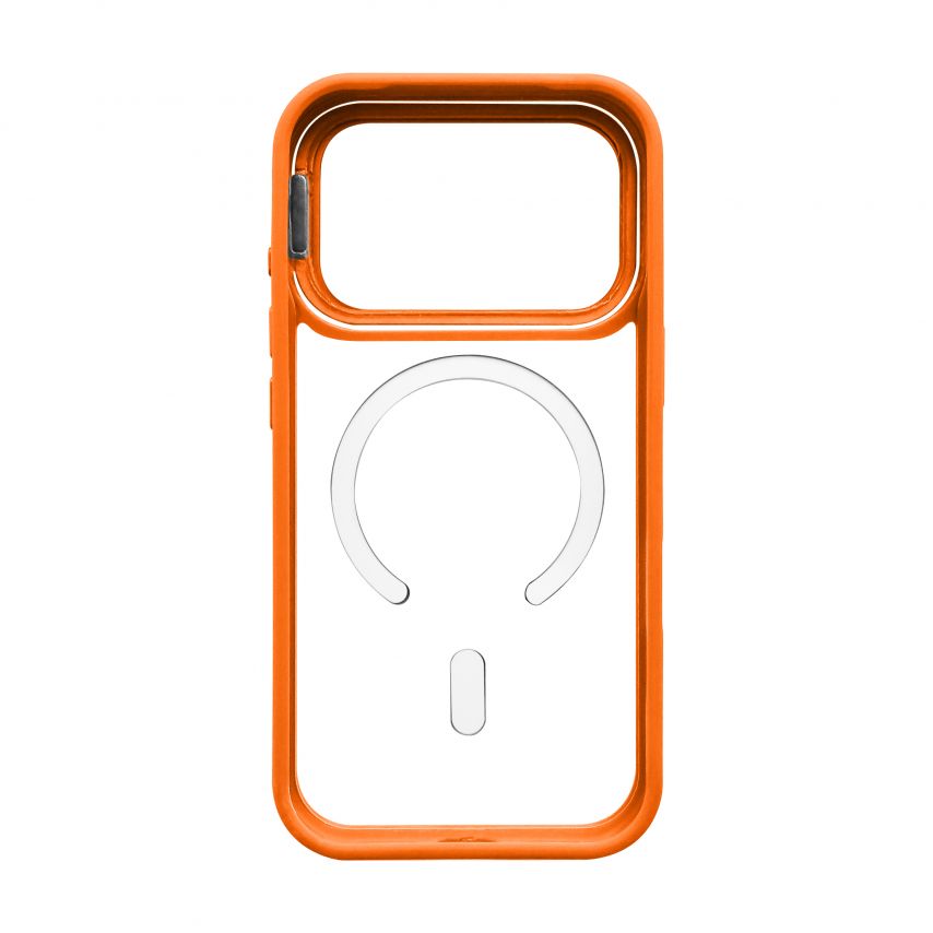 Чохол з функцією MagSafe для Apple iPhone 17 Pro з підставкою та захистом для камер orange (07)