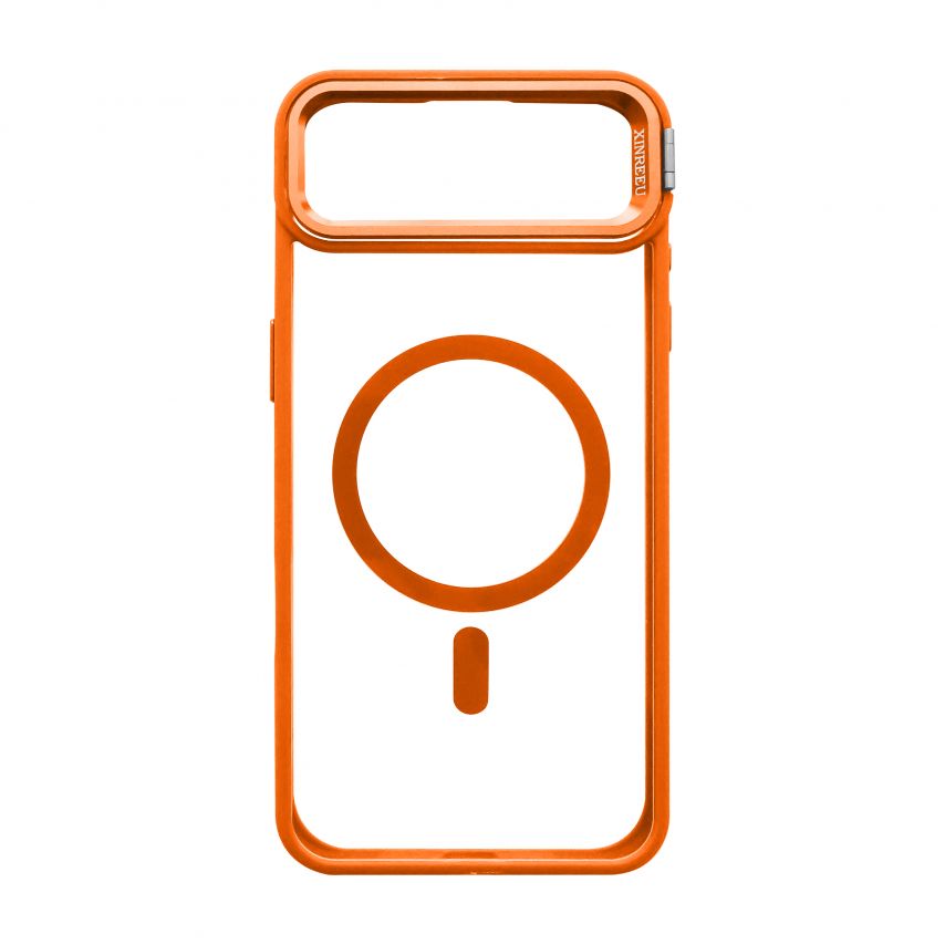 Чехол с функцией MagSafe для Apple iPhone 17 Air с подставкой и защитой для камер orange (07)