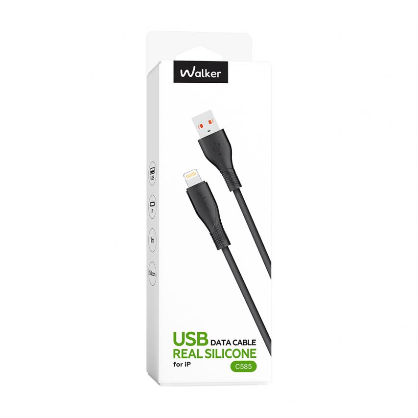 Кабель USB WALKER C585 Lightning black
