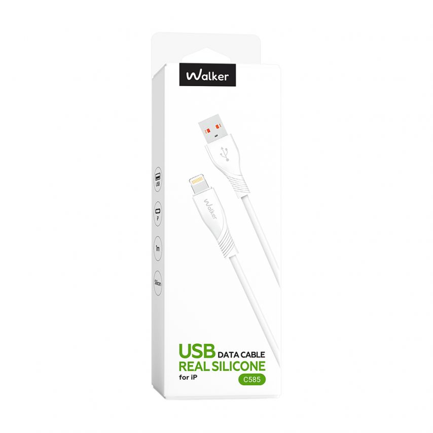 Кабель USB WALKER C585 Lightning white