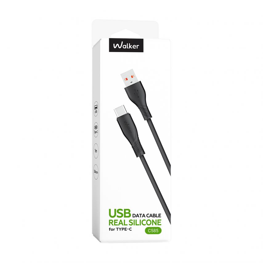 Кабель USB WALKER C585 Type-C black