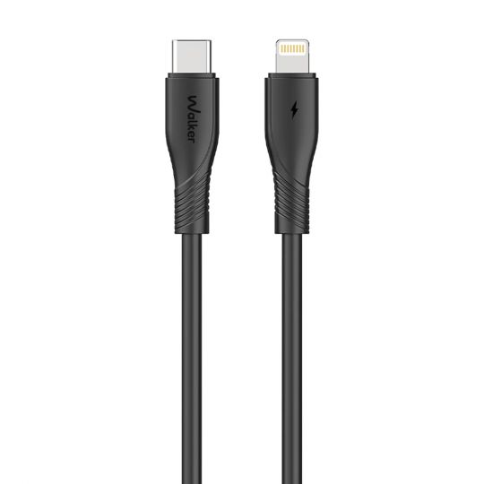 Кабель USB WALKER C585 Type-C to Lightning 27W 1m black - купить за 221.50 грн в Киеве, Украине