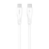 Кабель USB WALKER C585 Type-C to Type-C 60W 1m white