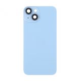 Задня кришка для Apple iPhone 14 (великий виріз під камеру) зі склом та рамкою камери blue Original Quality