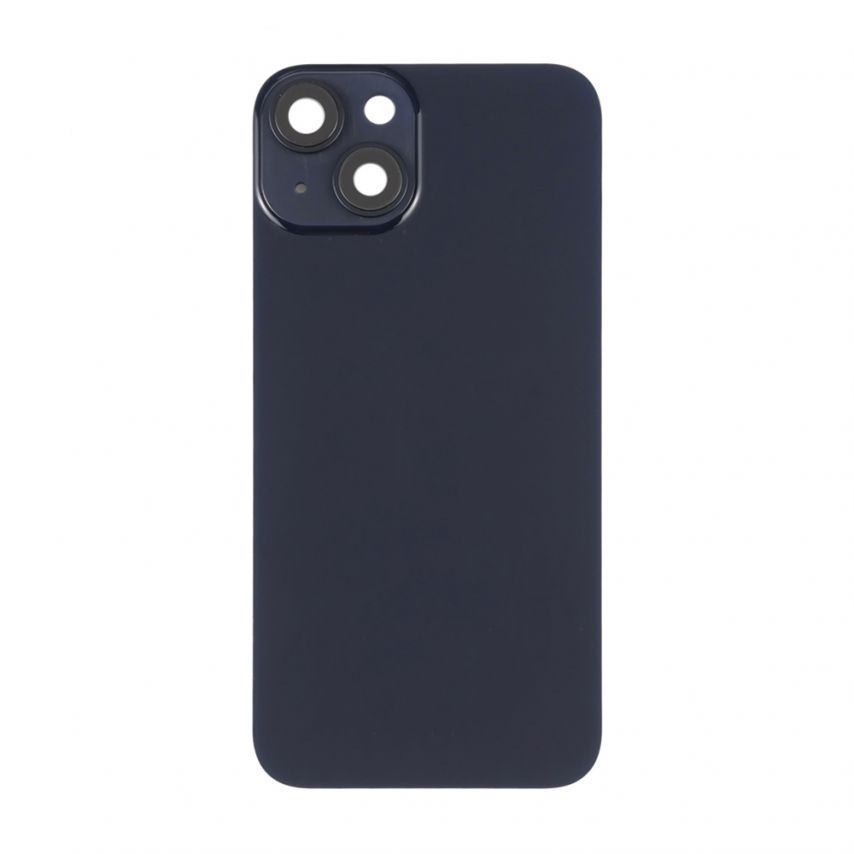 Задня кришка для Apple iPhone 14 (великий виріз під камеру) зі склом та рамкою камери midnight Original Quality