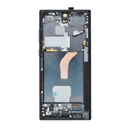 Дисплей (LCD) для Samsung Galaxy S22 Ultra 5G/S908 (2022) з тачскріном та рамкою phantom black (Oled) Original Quality