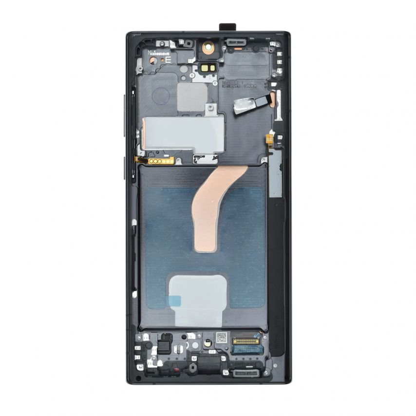 Дисплей (LCD) для Samsung Galaxy S22 Ultra 5G/S908 (2022) з тачскріном та рамкою phantom black (Oled) Original Quality