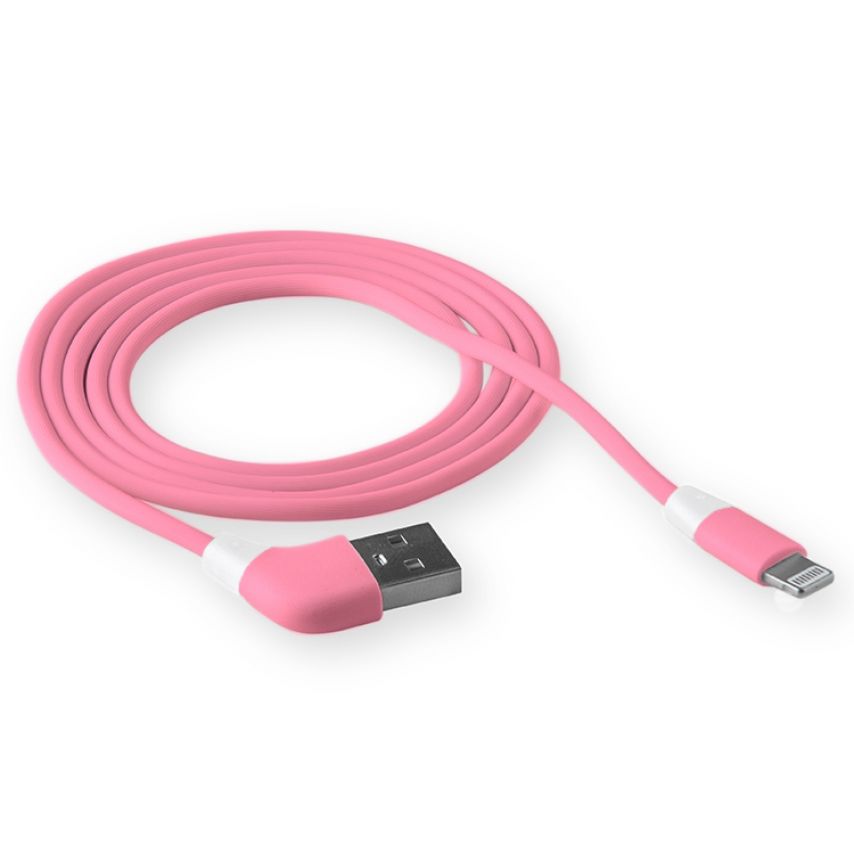 Кабель USB WALKER C340 Lightning pink
